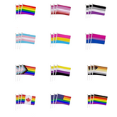 100 Handheld LGBT Pride Flags